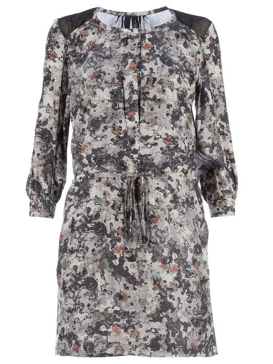 Edun Blotchy Print Shift Dress