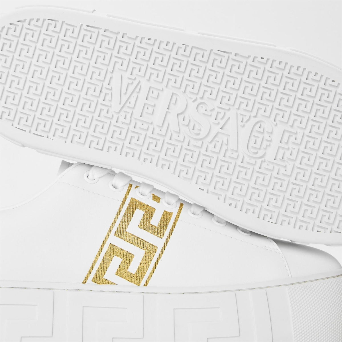 Versace Womens Logo Sneakers Platform Trainers
