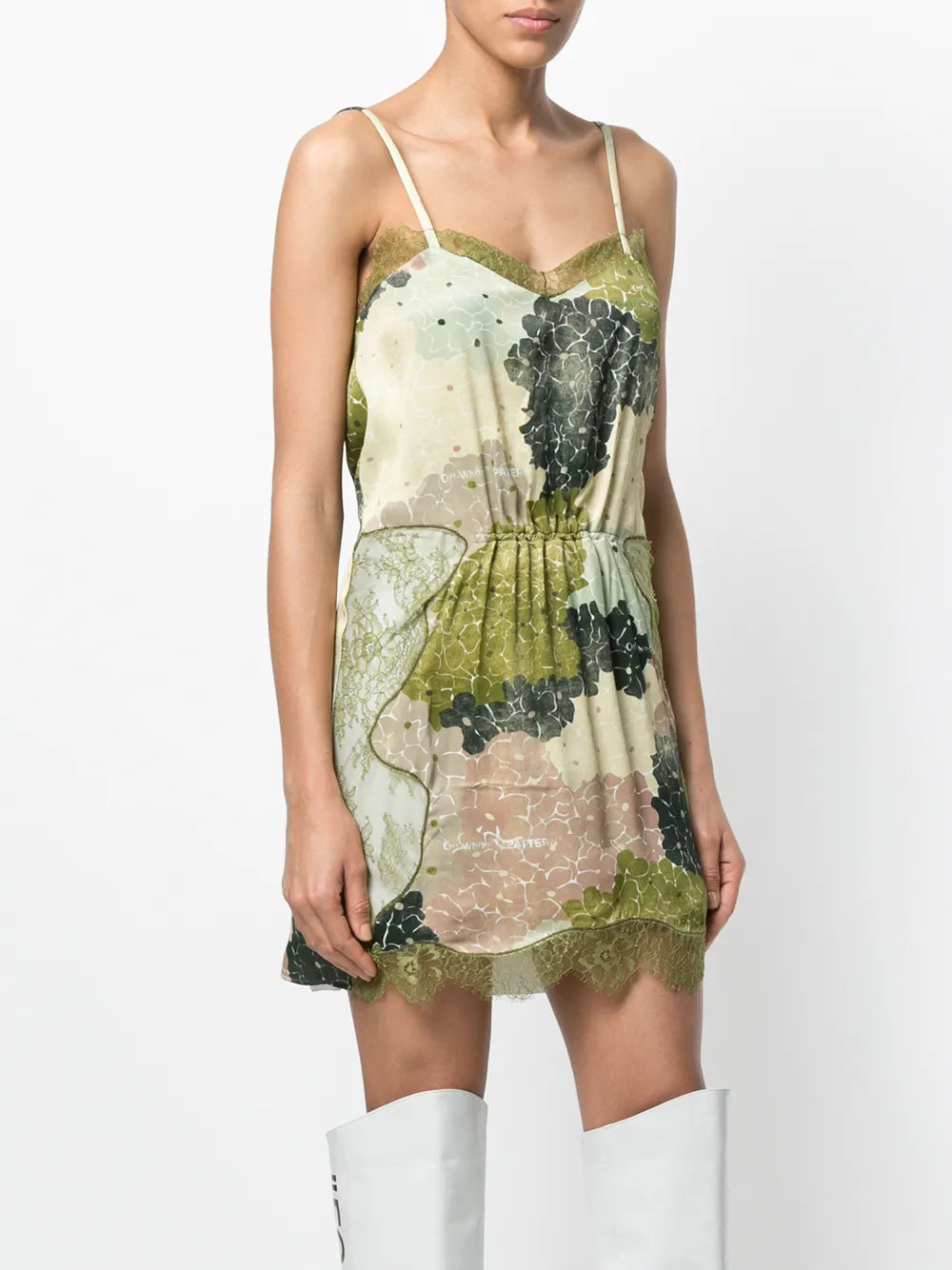 Off White Lace Short Dress