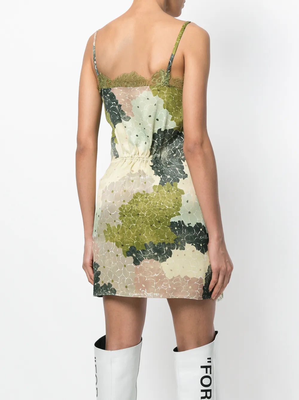 Off White Lace Short Dress