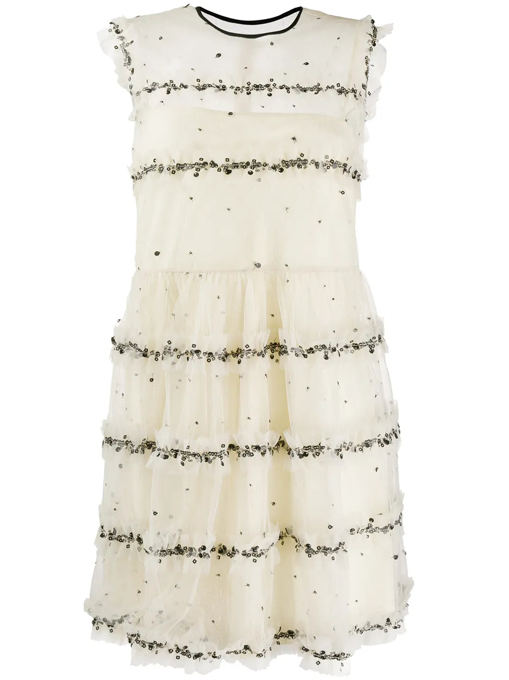 Red Valentino Tulle Tiered Mini Dress