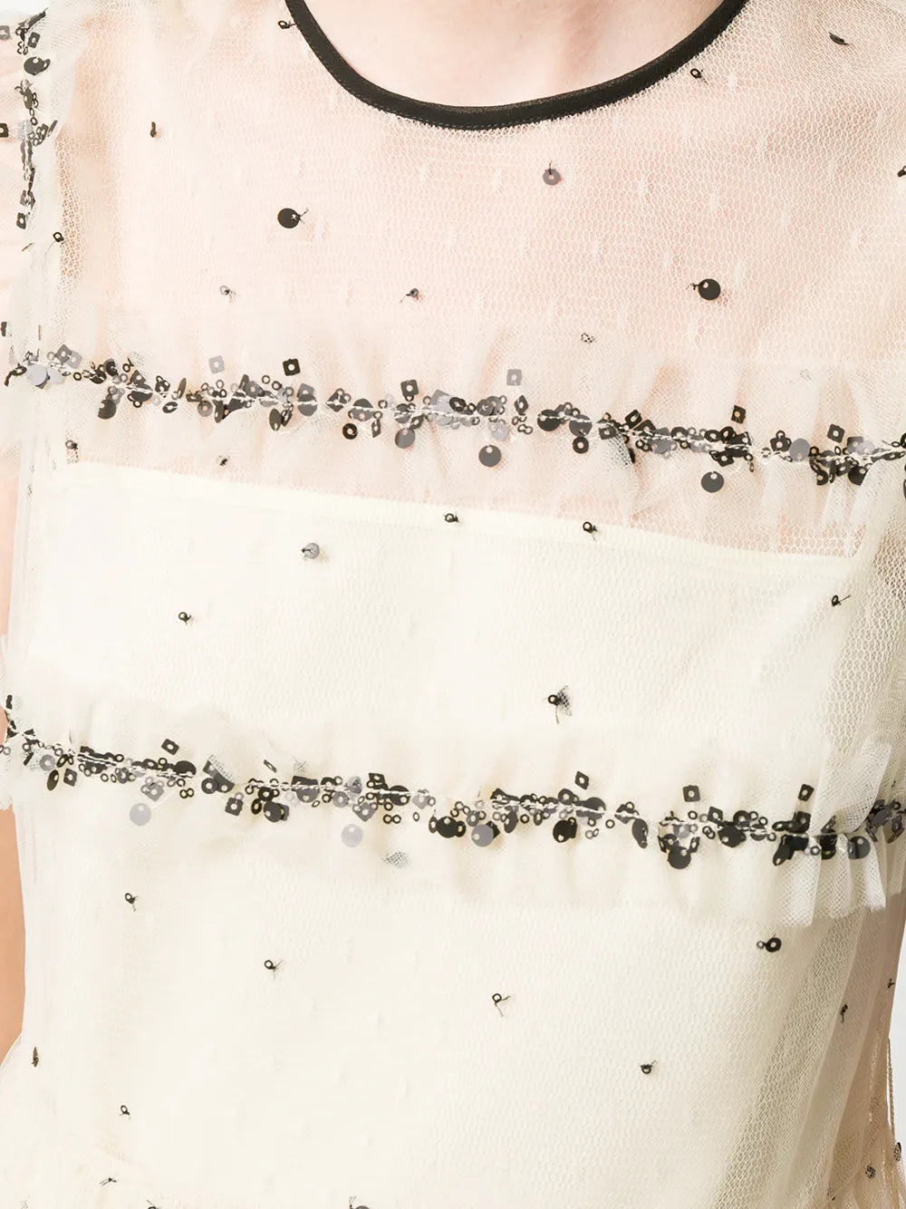 Red Valentino Tulle Tiered Mini Dress