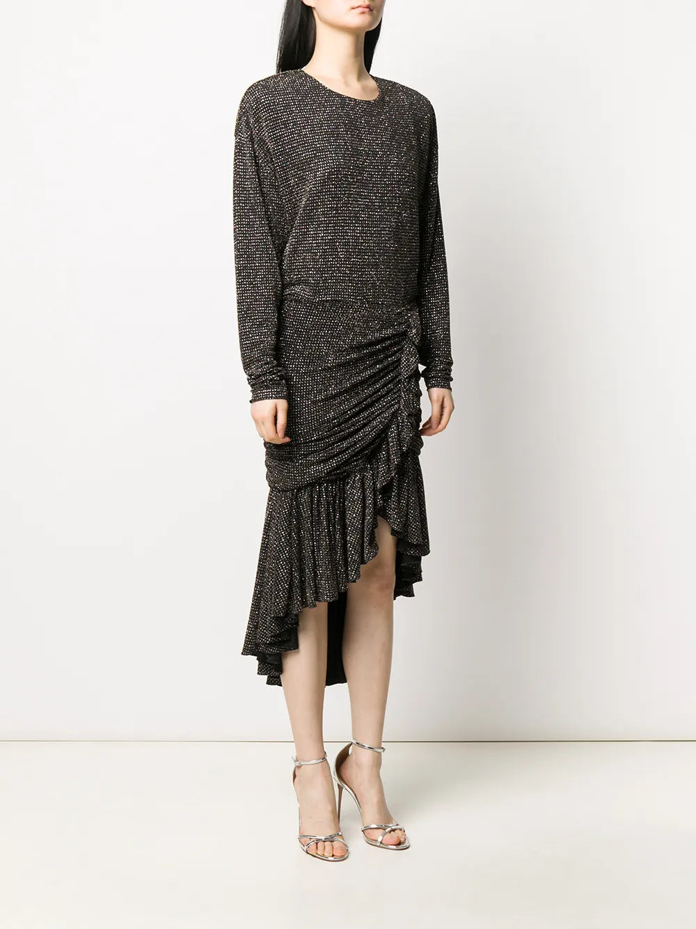Philosophy Di Lorenzo Serafini Studded Asymmetric Hem Dress
