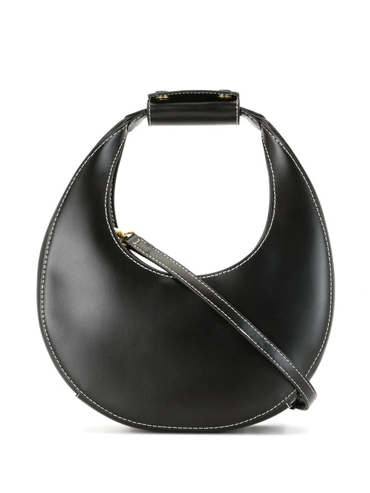 Staud Mini Moon Leather Shoulder Bag
