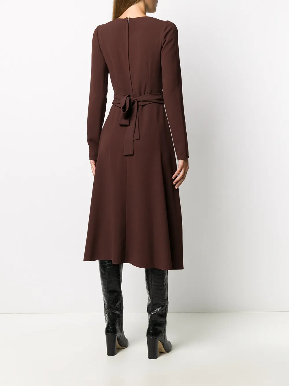 Dolce Gabbana Belted Longuette Dress