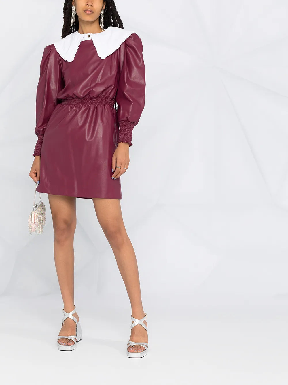 Philosophy Di Lorenzo Serafini Puffed Sleeve Midi Dress