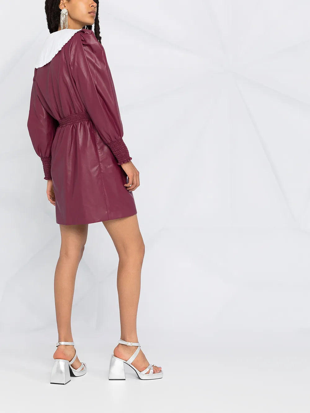 Philosophy Di Lorenzo Serafini Puffed Sleeve Midi Dress