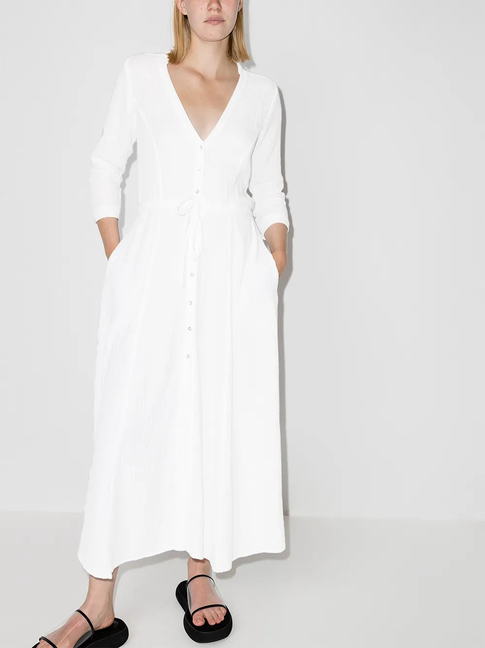 Honorine Georgia V Neck Midi Dress