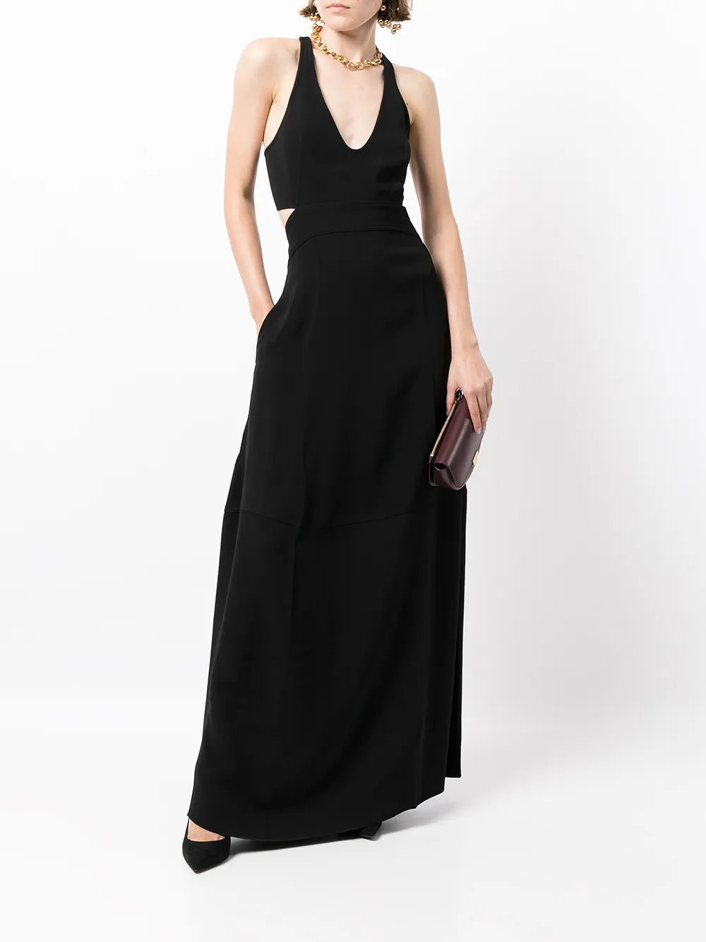 Victoria Beckham Halterneck Maxi Dress