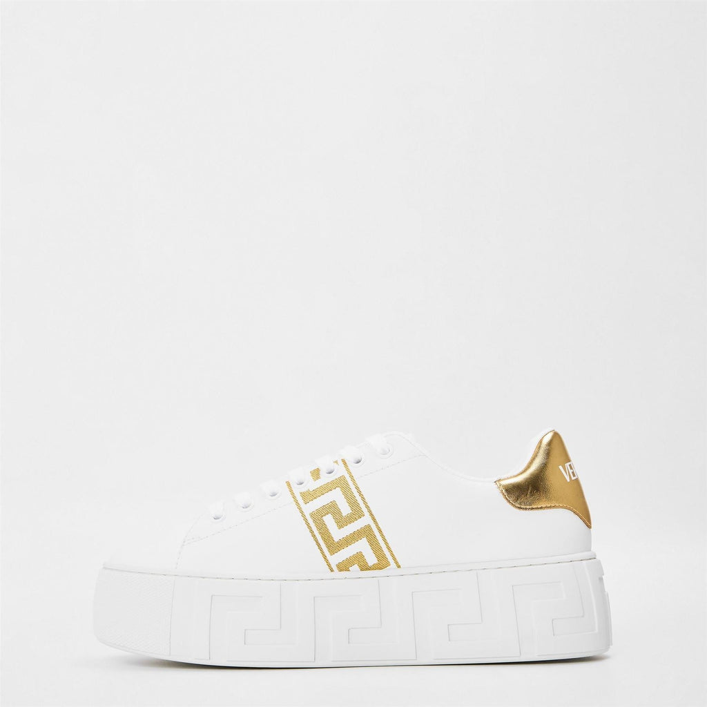 Versace Womens Logo Sneakers Platform Trainers