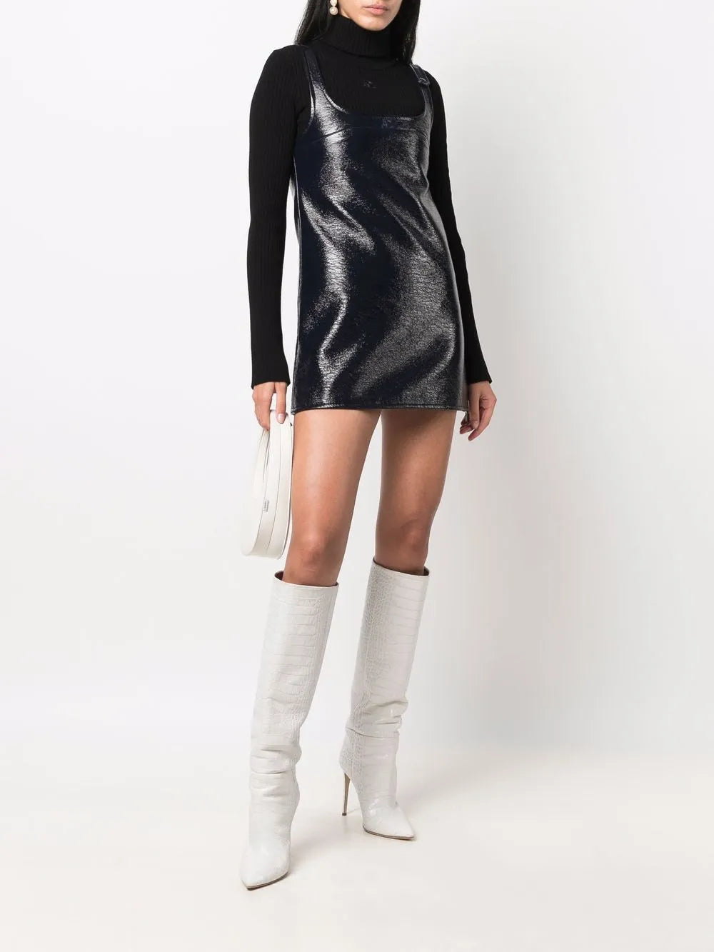 Courreges Sleeveless Vinyl Mini Dress