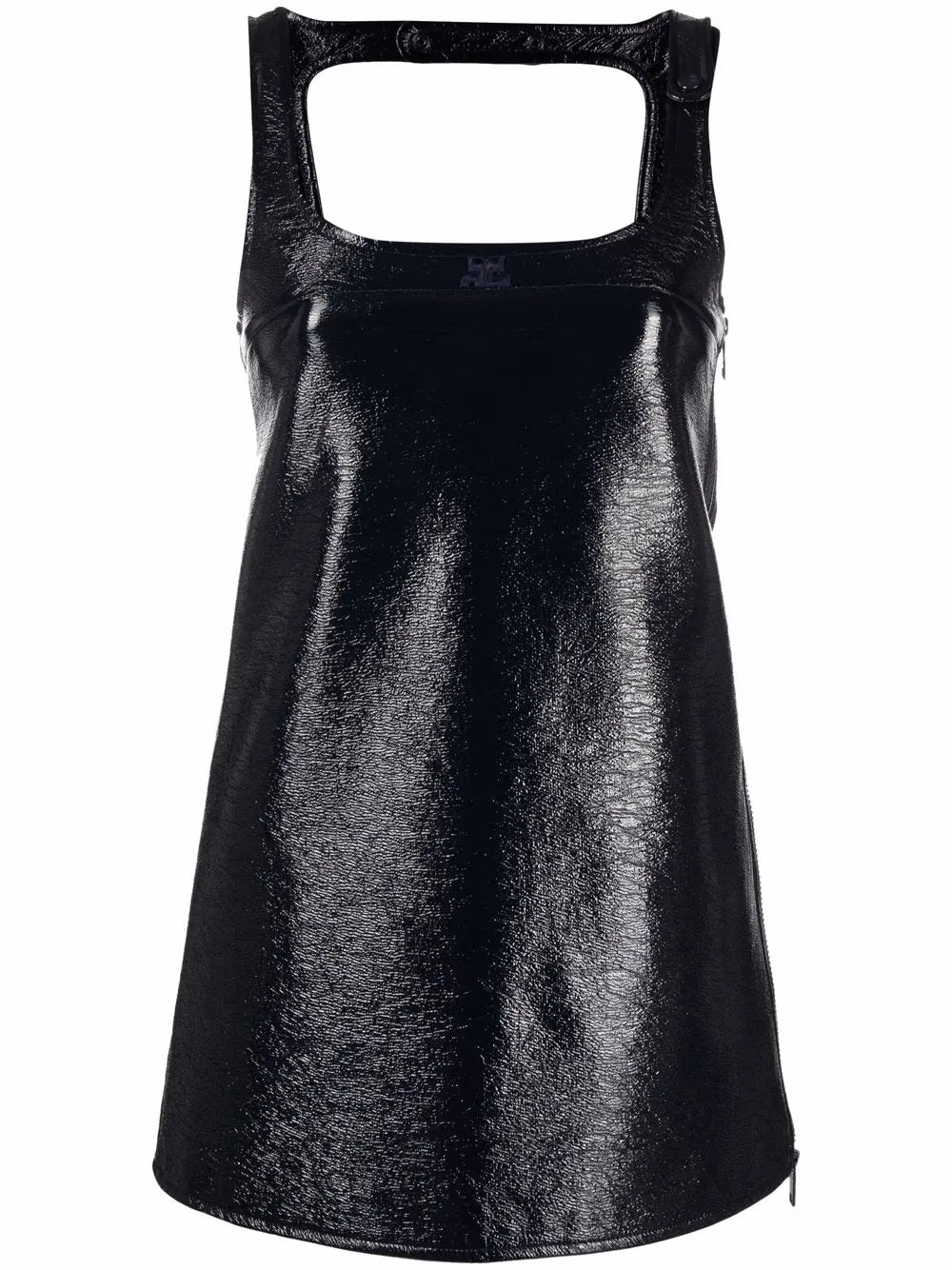 Courreges Sleeveless Vinyl Mini Dress