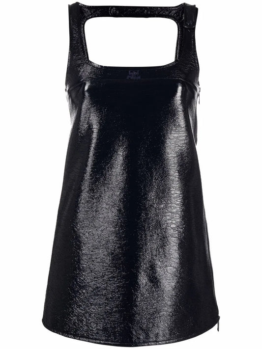 Courreges Sleeveless Vinyl Mini Dress