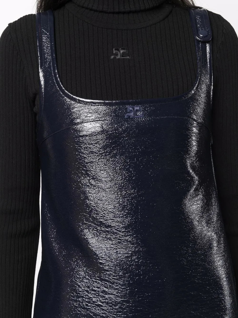 Courreges Sleeveless Vinyl Mini Dress