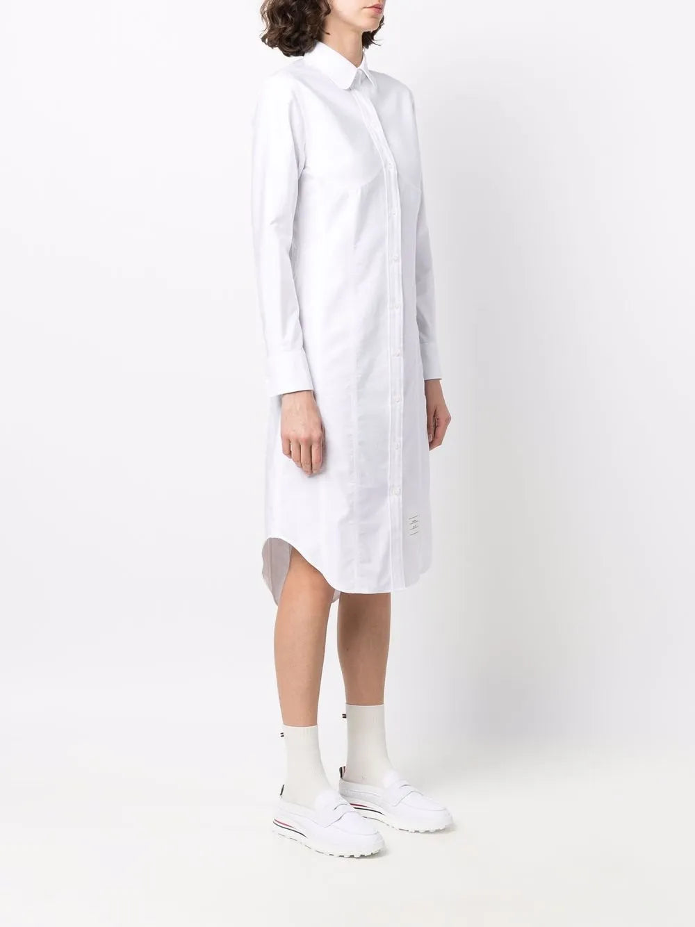 Thom Browne Logo Patch Shirtdress