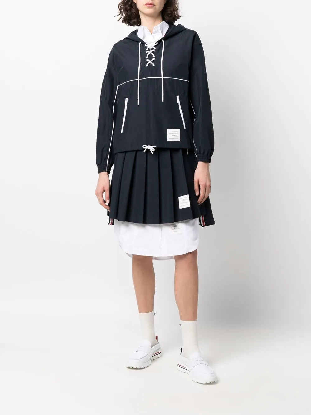 Thom Browne Logo Patch Shirtdress