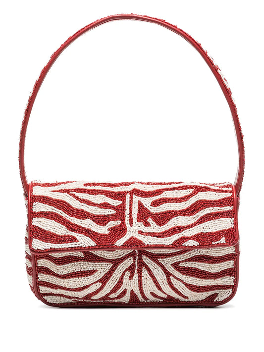 Staud Tommy Bead Embellished Shoulder Bag