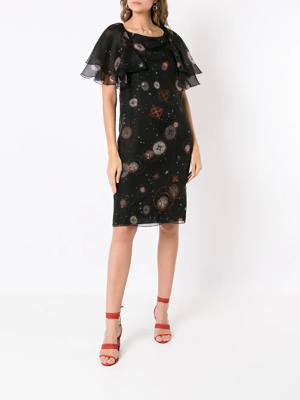 Isolda Ruffle Sleeve Dress