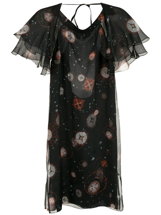 Isolda Ruffle Sleeve Dress