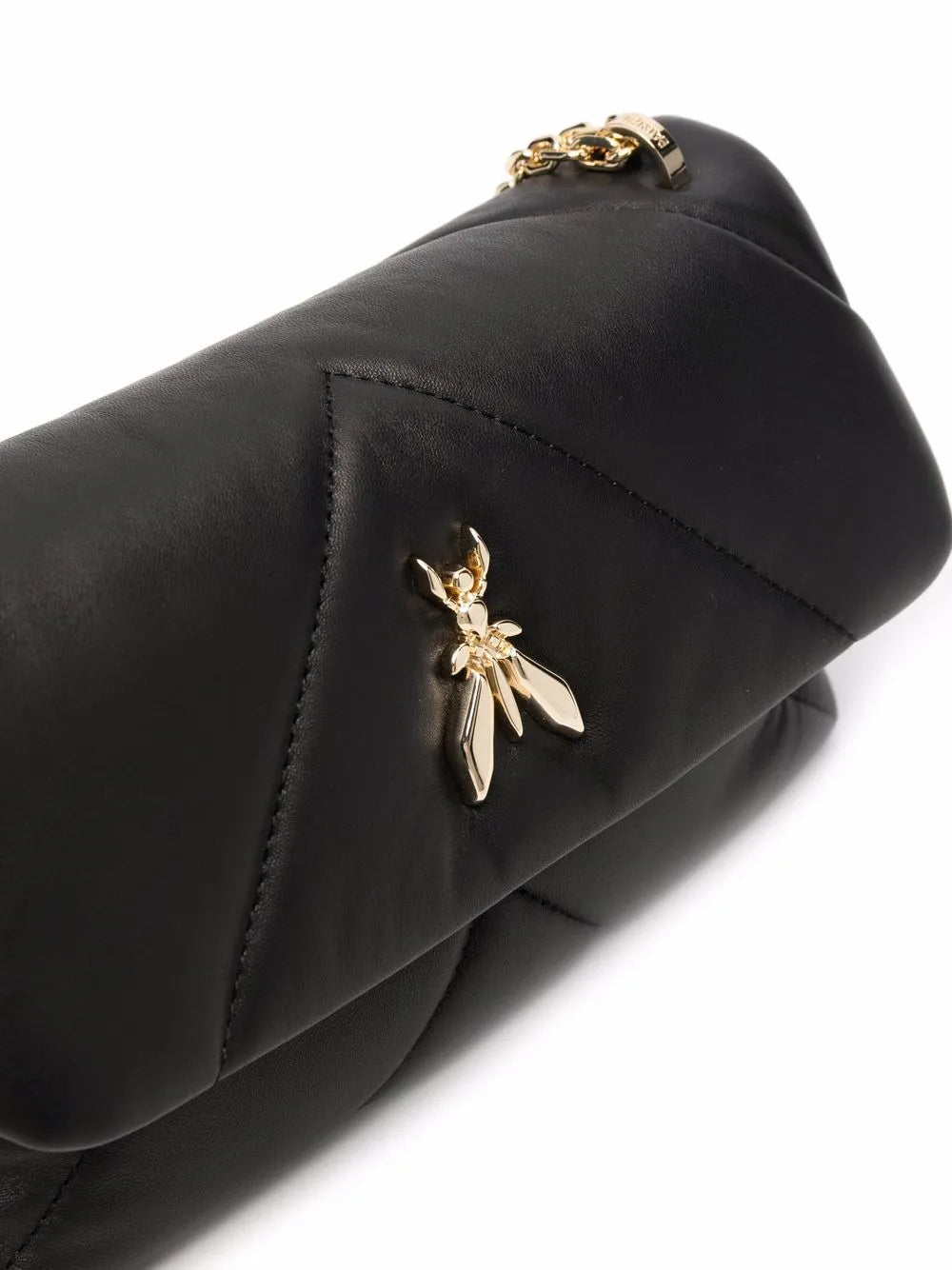 Patrizia Pepe Chevron Leather Shoulder Bag