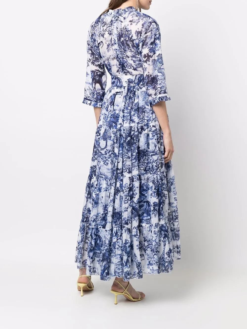 Samantha Sung Embroidered Midi Shift Dress