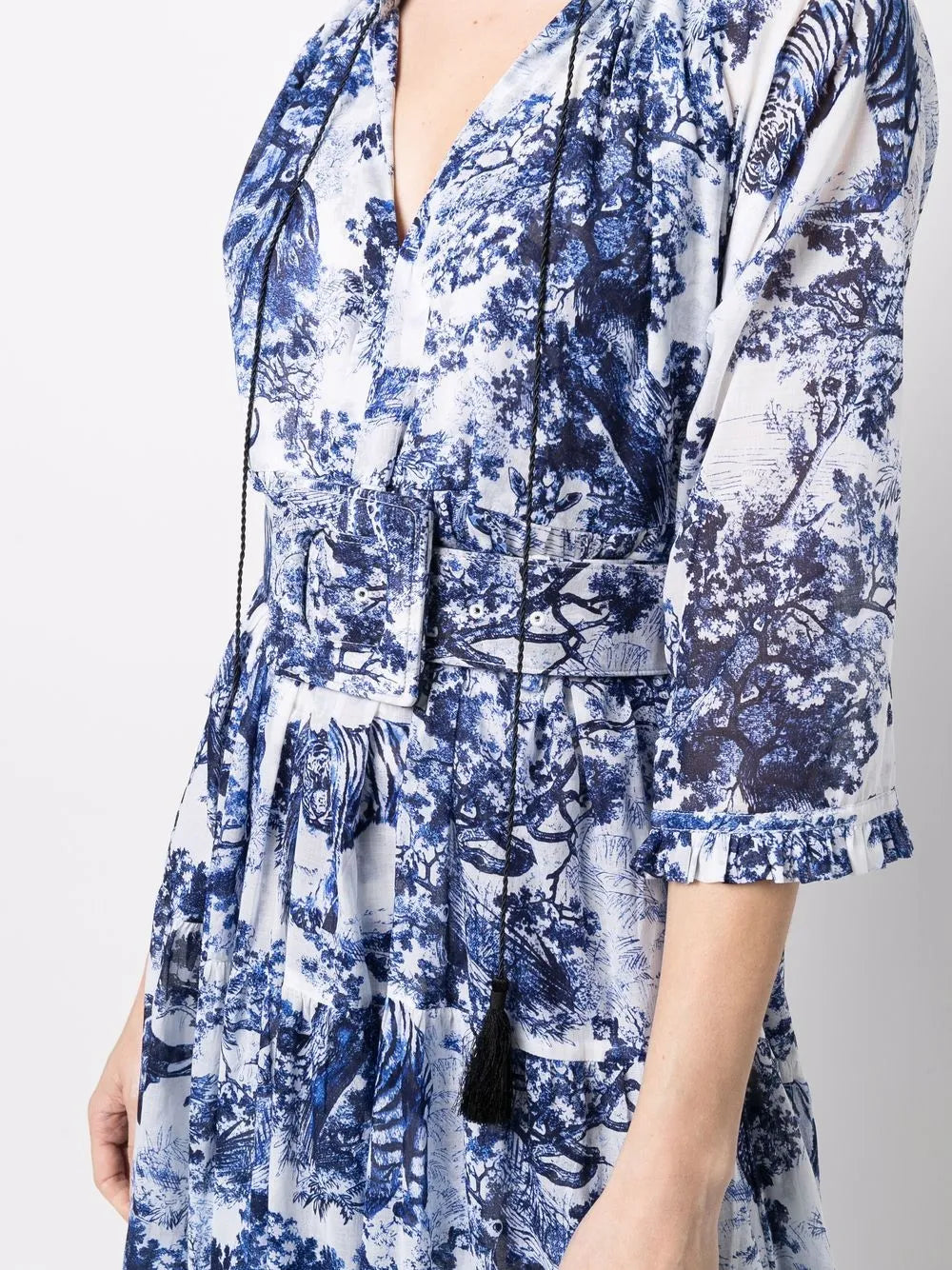 Samantha Sung Embroidered Midi Shift Dress