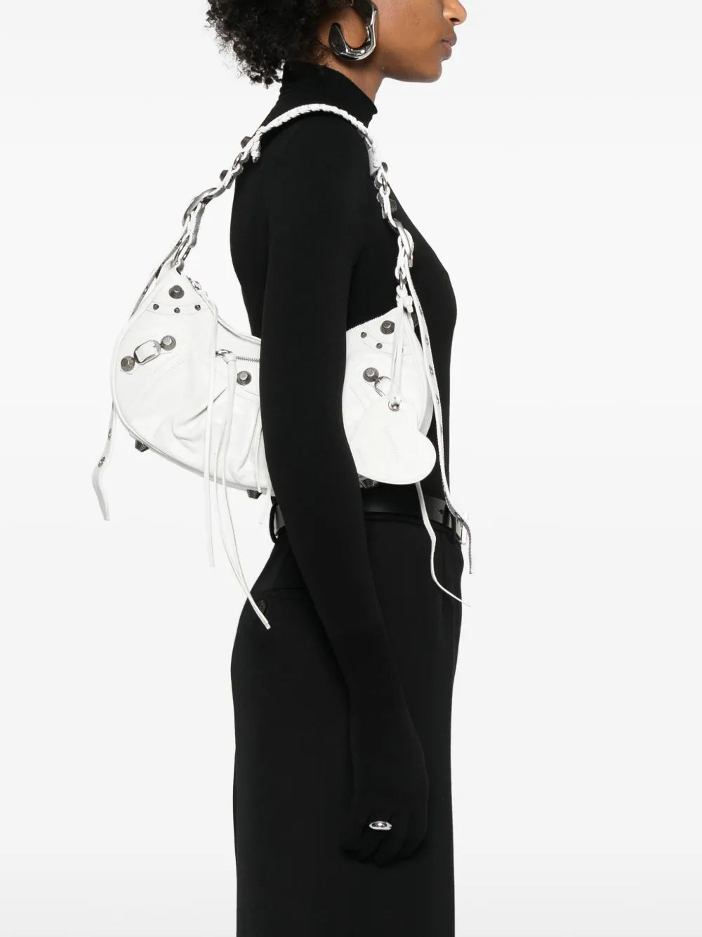 Balenciaga Le Cagole S Leather Shoulder Bag