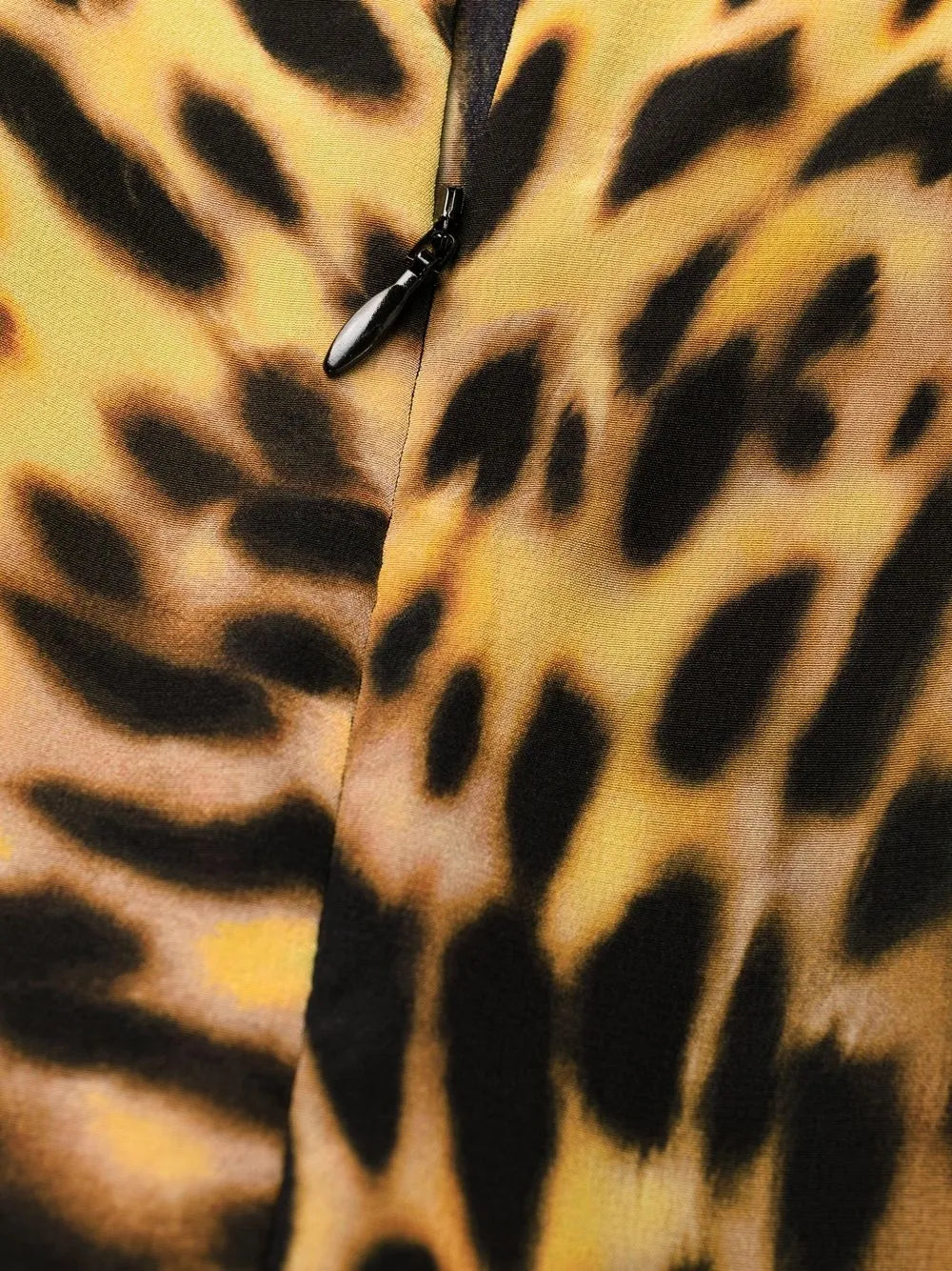 Stella Mccartney Leopard Print Silk Flounce Dress