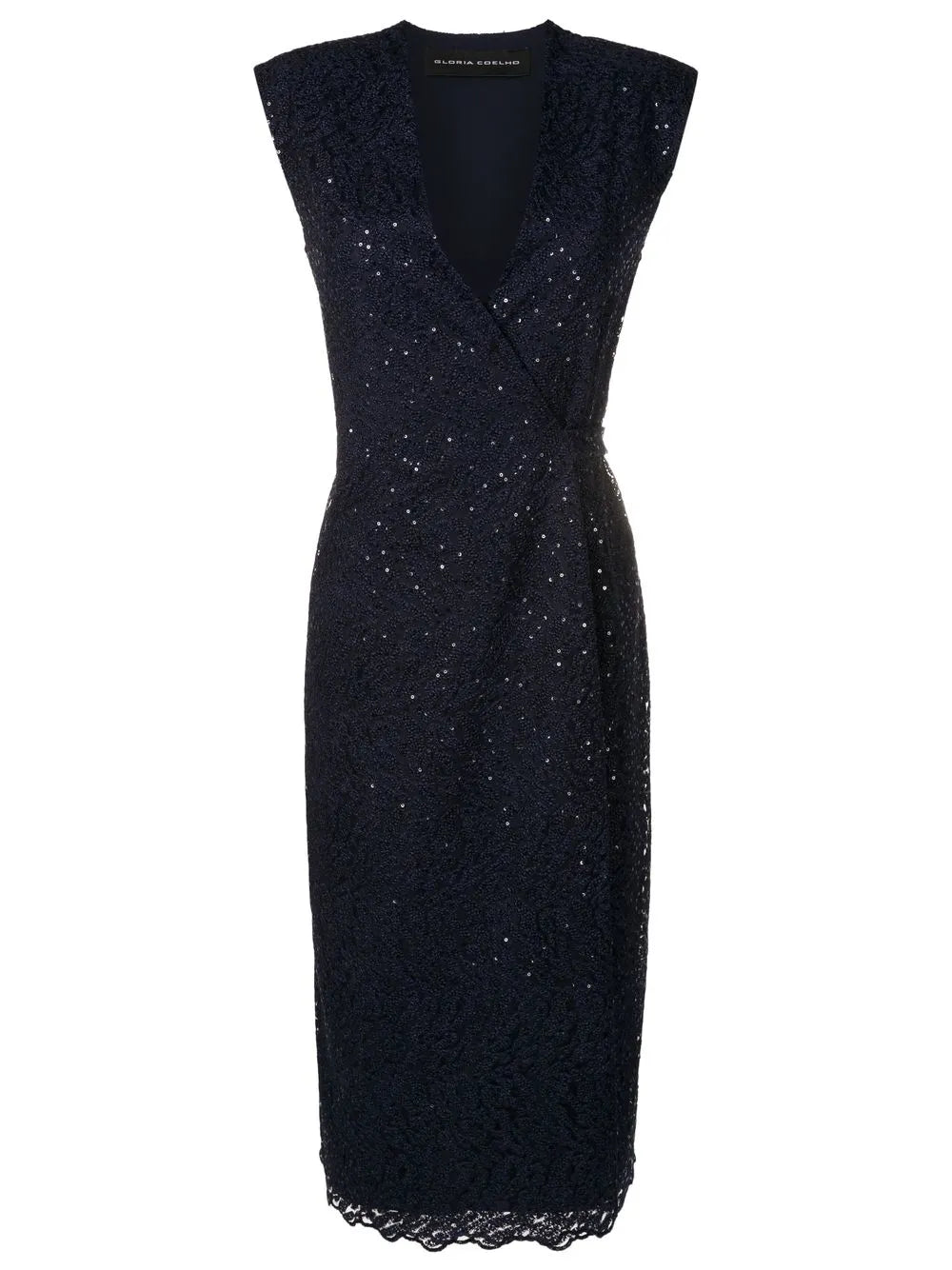 Gloria Coelho Sequin Embellished Sleeveless Midi Dress