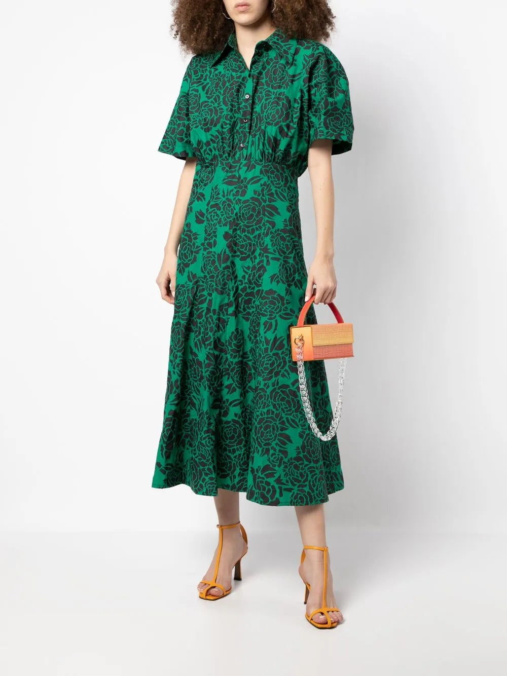Philosophy Di Lorenzo Serafini Rose Print Shirt Dress