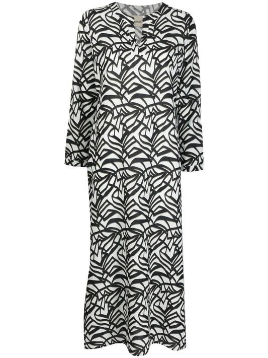 Bambah Geometric Pattern Print Midi Dress