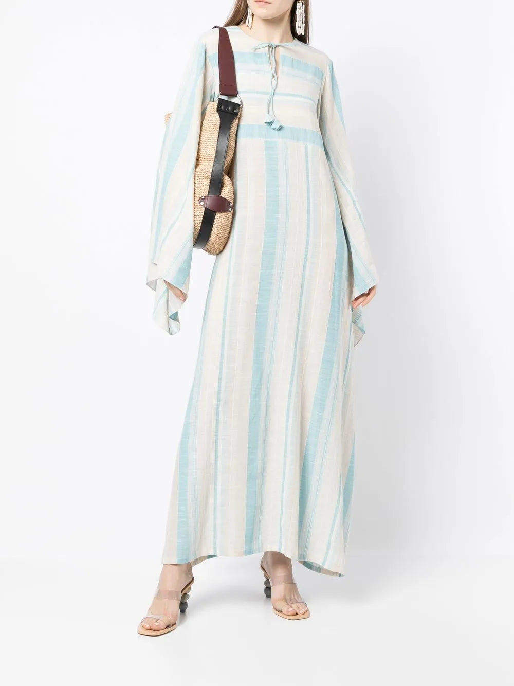 Bambah Striped Maxi Shirt Dress