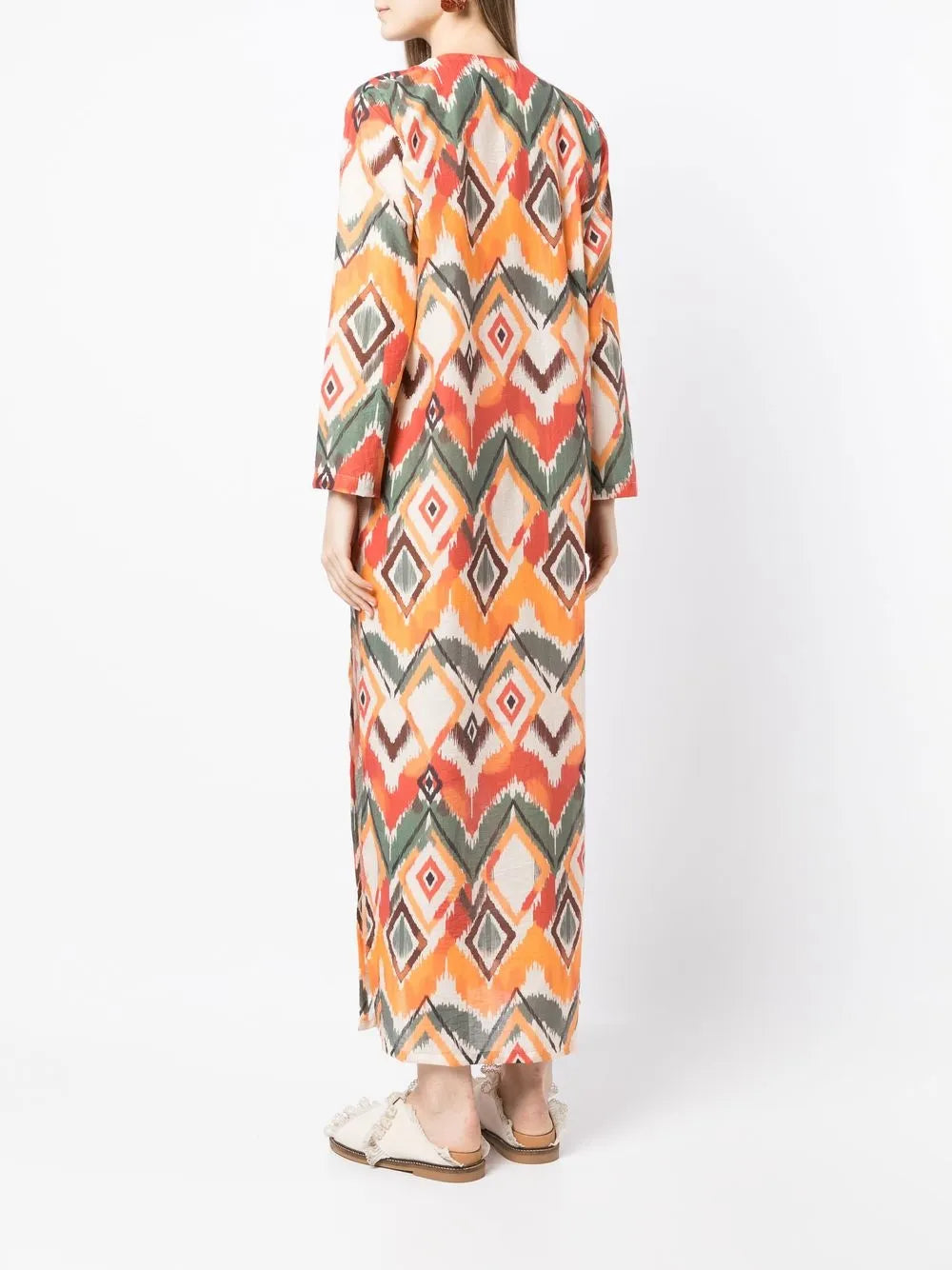 Bambah Argentina Geometric Print Maxi Dress