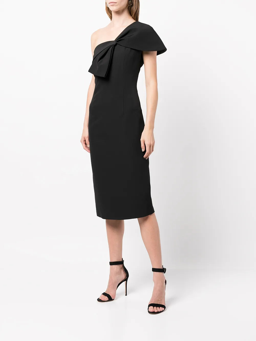 Sachin Babi Sandra Bow Embellished Midi Dress