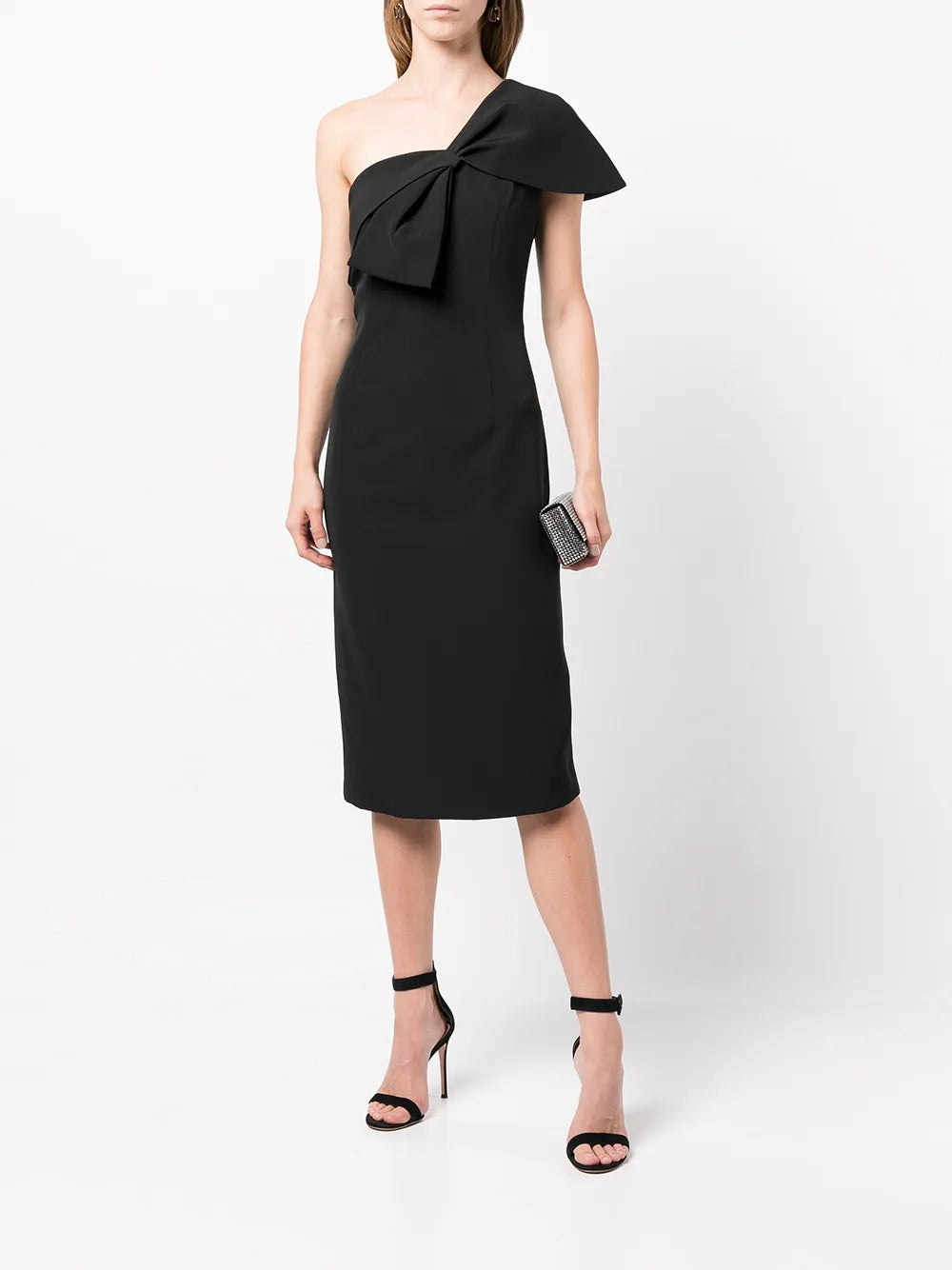 Sachin Babi Sandra Bow Embellished Midi Dress
