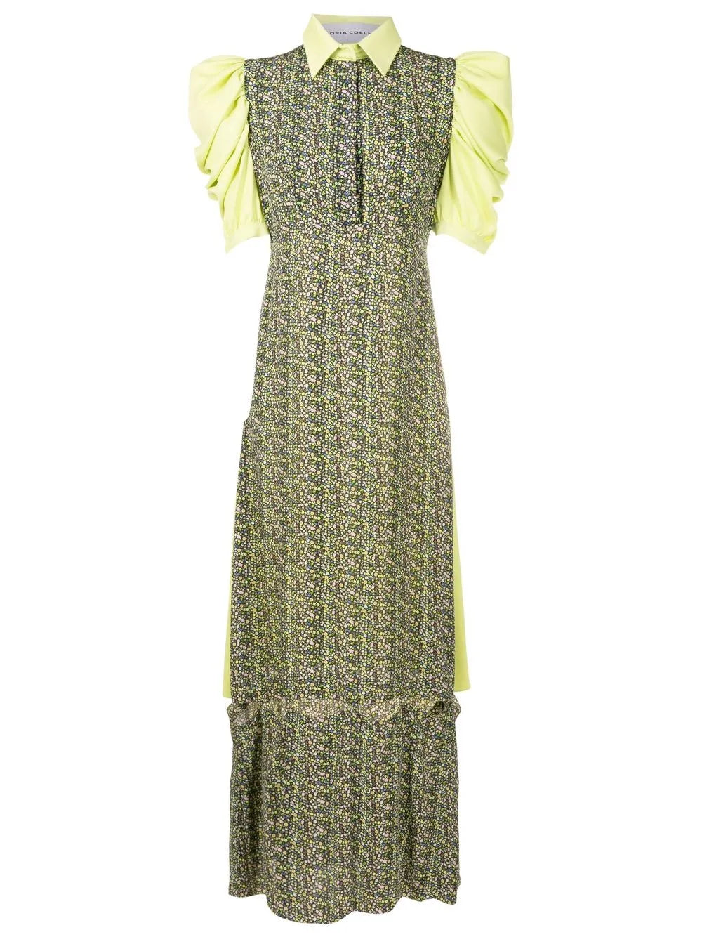 Gloria Coelho Abstract Print Panelled Dress