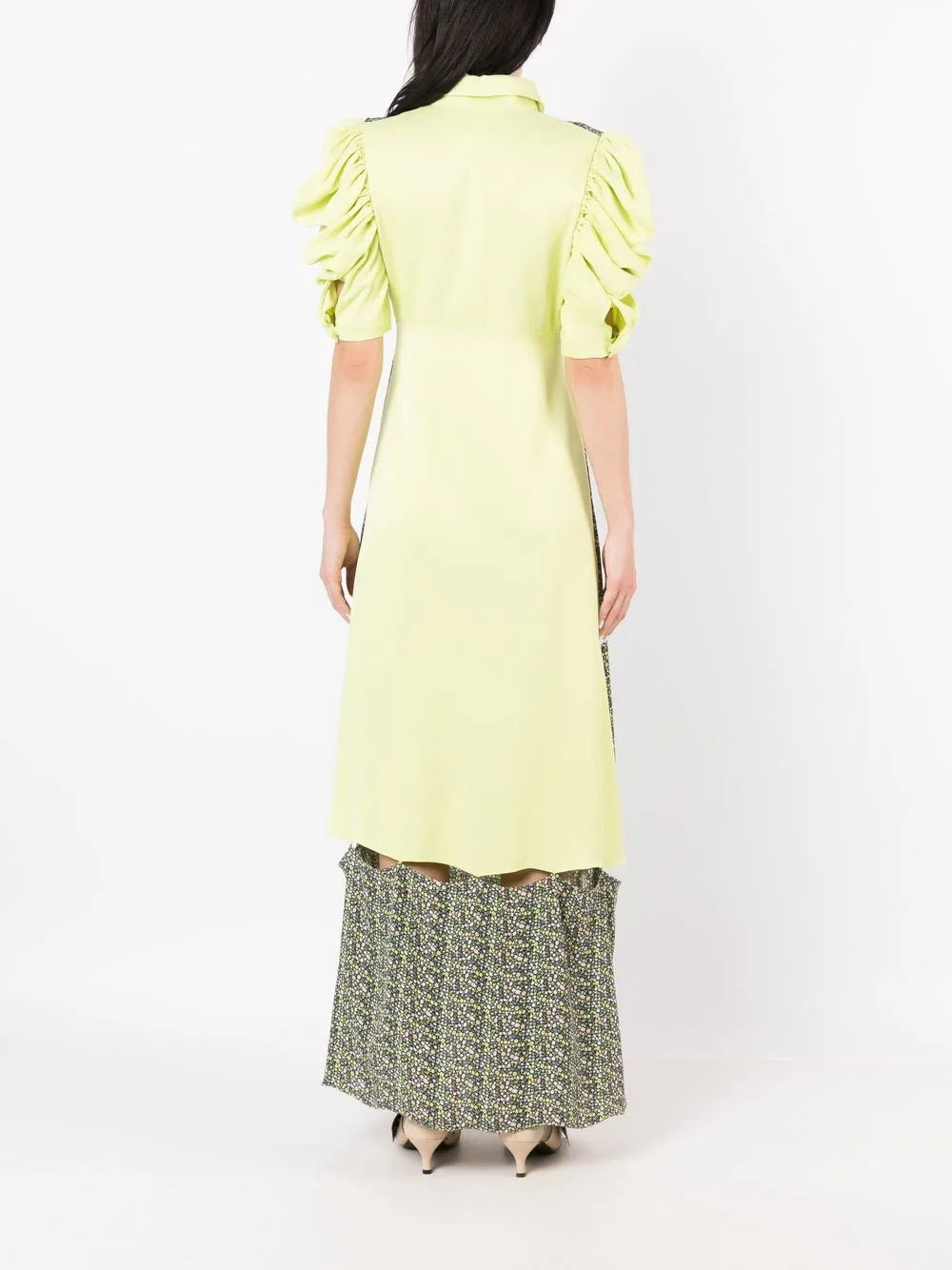 Gloria Coelho Abstract Print Panelled Dress