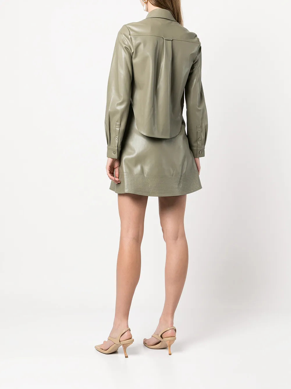 Simkhai Faux Leather Cut Out Dress