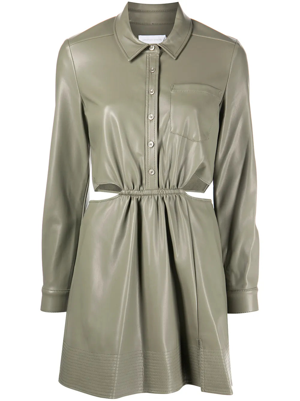 Simkhai Faux Leather Cut Out Dress