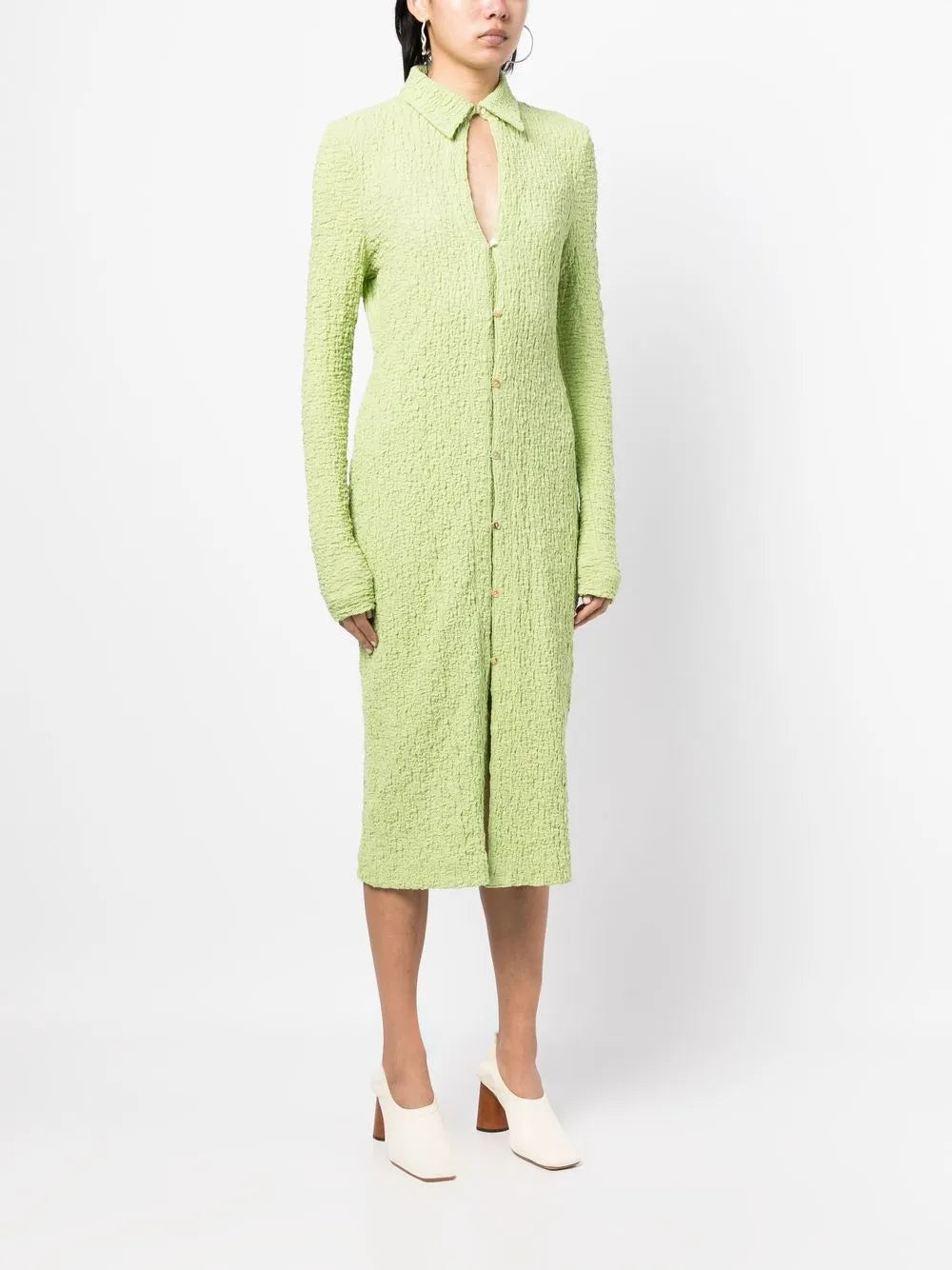 Rejina Pyo Sana Textured Finish Midi Dress