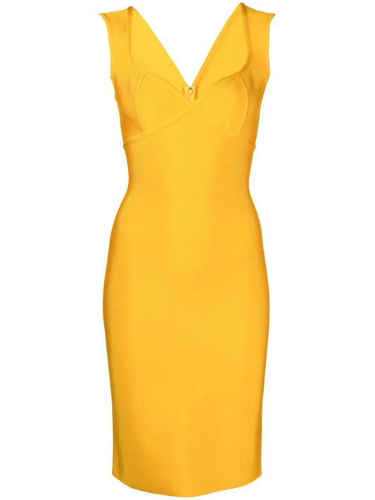 Herve L Leroux Sweetheart Neckline Pencil Dress