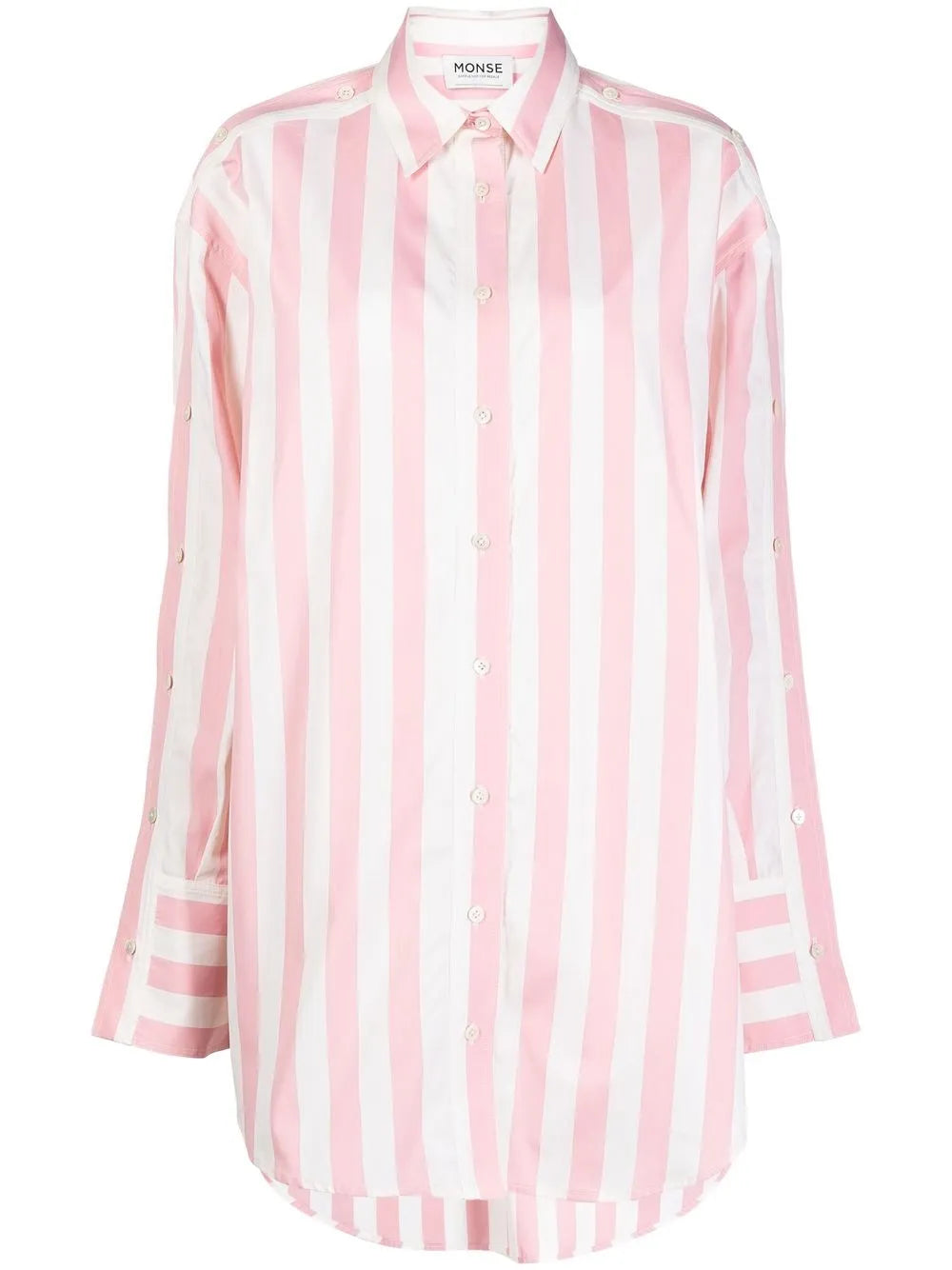 Monse Striped Long Sleeved Shirtdress