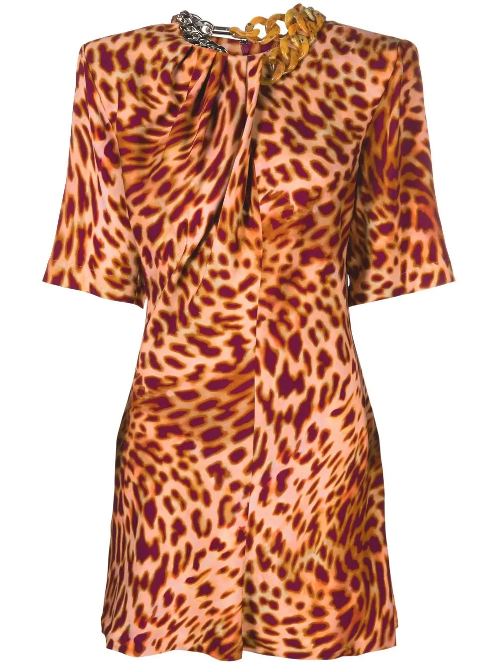 Stella Mccartney Leopard Print Mini Dress