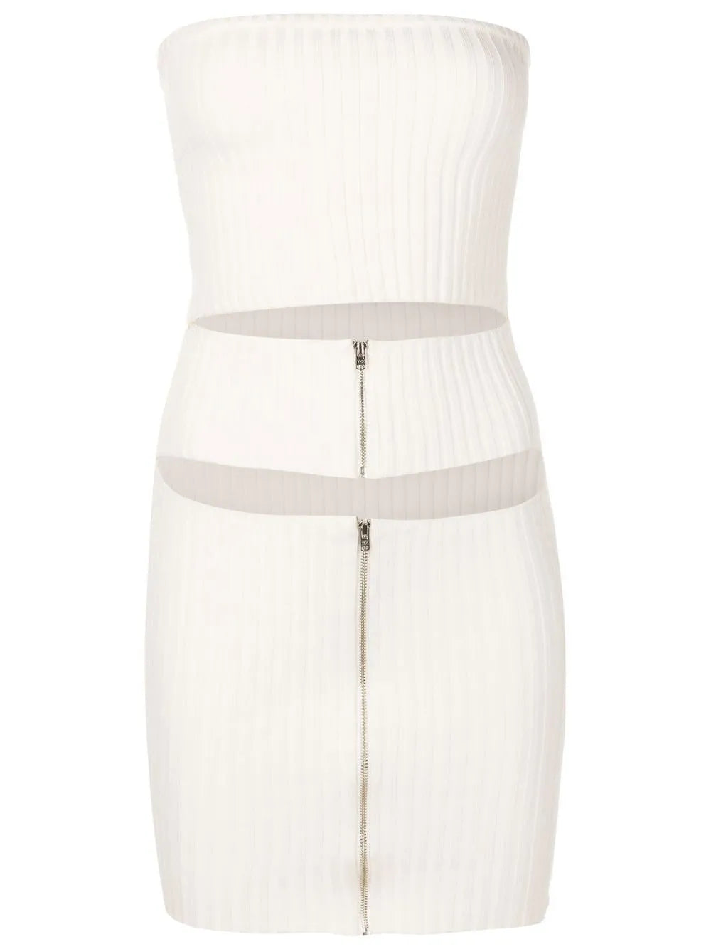 Gloria Coelho Ribbed Cut Out Detail Dress
