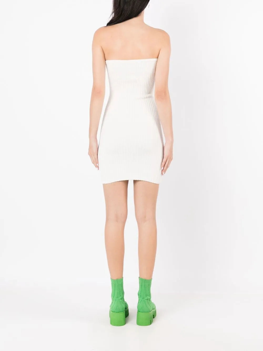Gloria Coelho Ribbed Cut Out Detail Dress