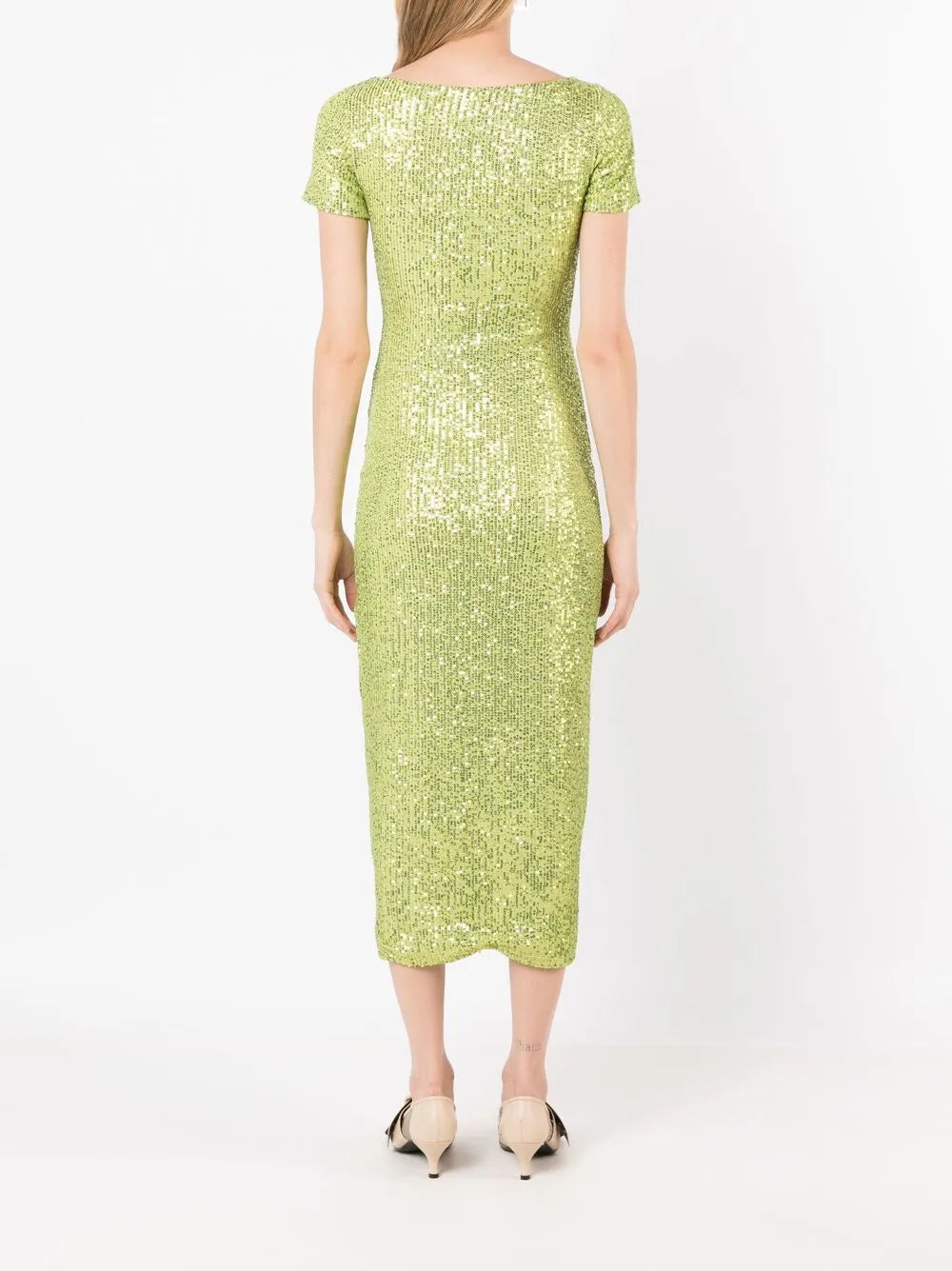 Gloria Coelho Sequin Embellished Cut Out Dress