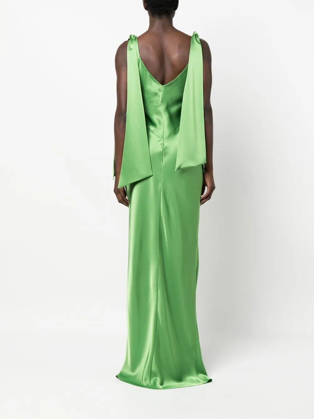 Vpm Atelier Satin Finish Drape Detail Gown