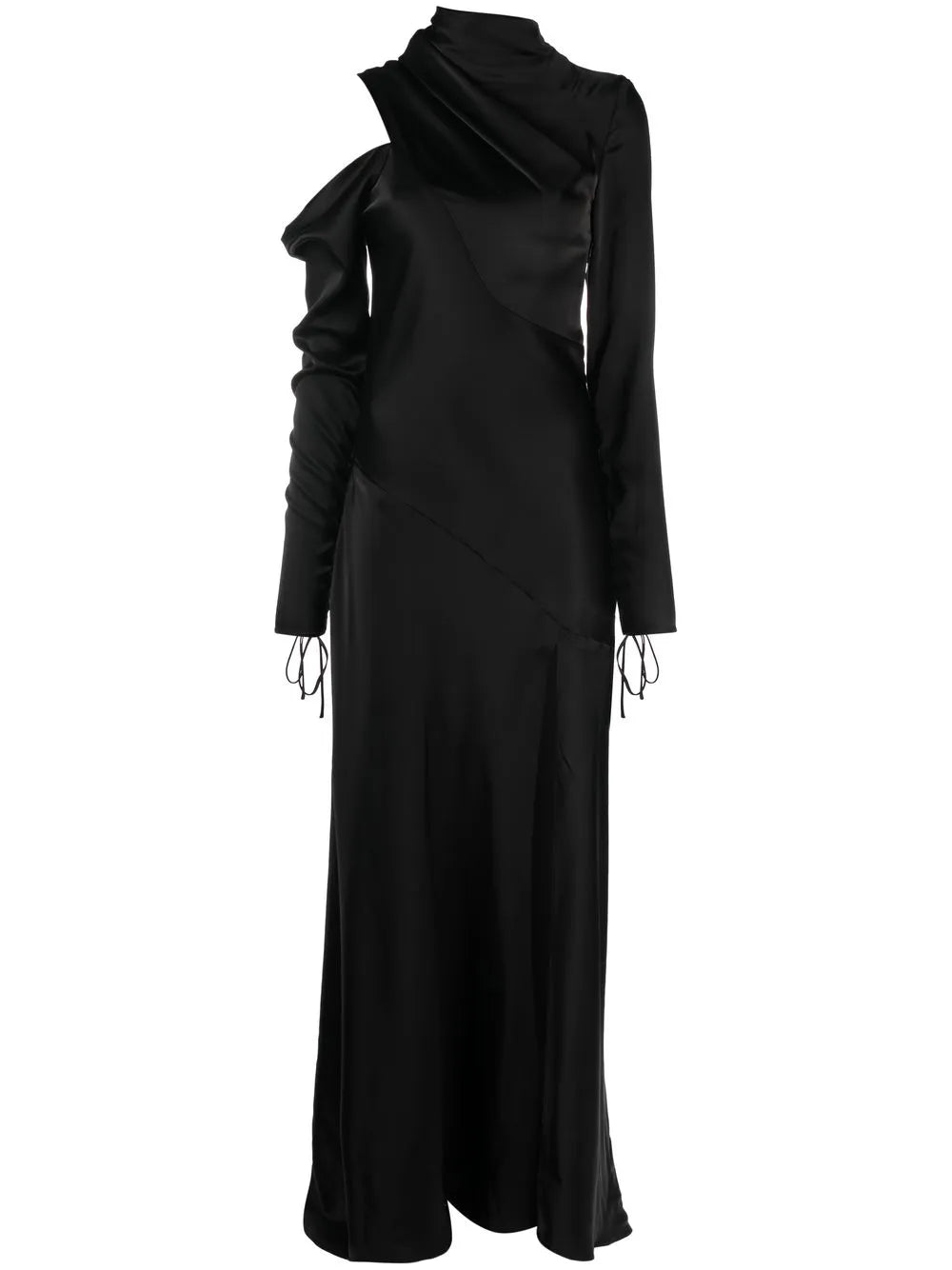 Vpm Atelier Satin Finish Drape Detail Gown