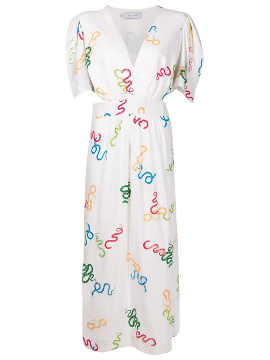 Isolda Lina Snake Motif Dress