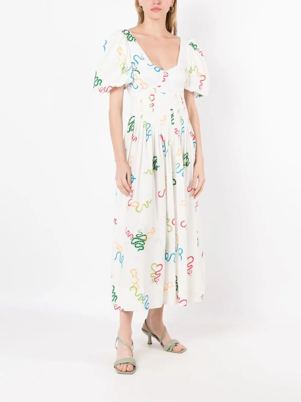 Isolda Gilda Motif Print Dress